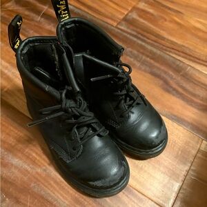 Dr. Martens 1460 Kids Black Leather Boots Size 10